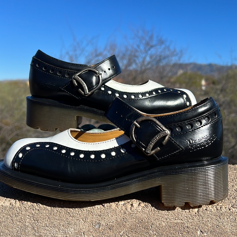 🏴 Dr. Martens MIE Vintage 90’s Y2K Brogue Wingtip Mary Jane UK 3 - Picture 5 of 17